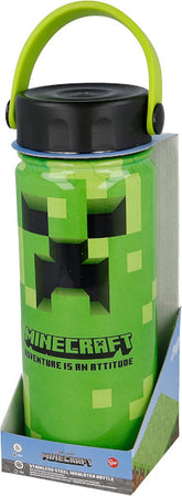 Botella Termo Con Asa Acero Inoxidable Minecraft 530 Ml (bottle)